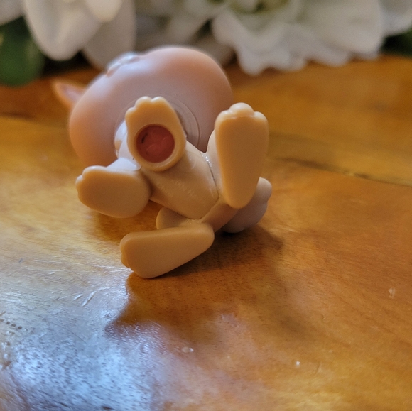 Littlest Pet Shop LPS #28 Bunny Rabbit Tan White Purple Eyes C - Picture 12 of 12